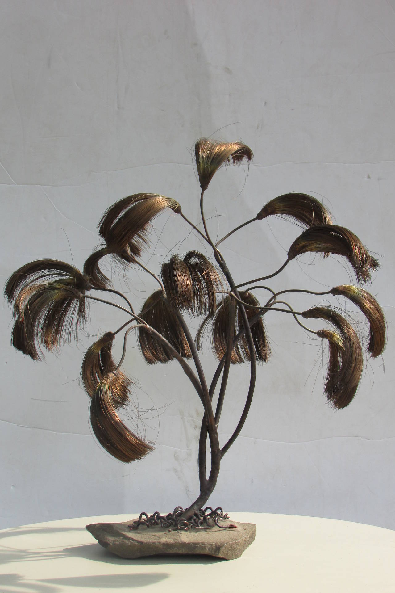 Large Metal and Wire Tree Sculpture