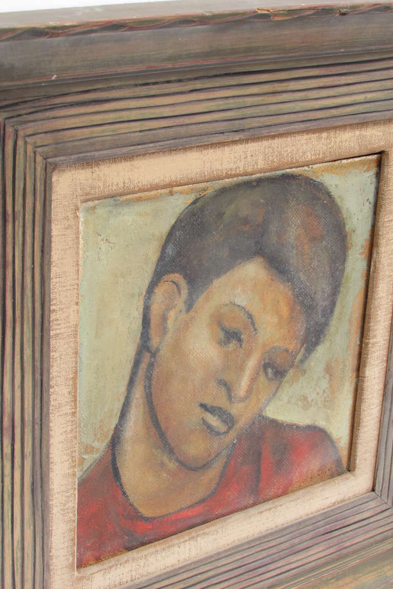 Painting of a Young Boy in the Style of Diego Rivera 1