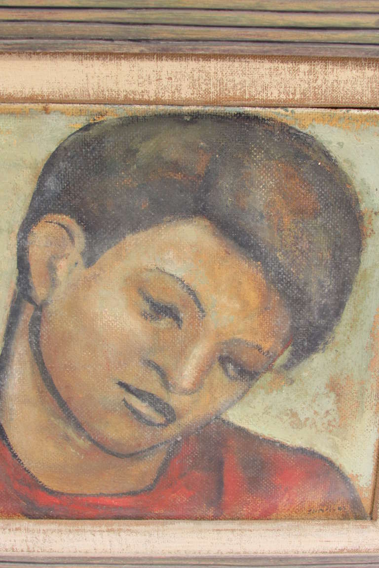 Painting of a Young Boy in the Style of Diego Rivera 5