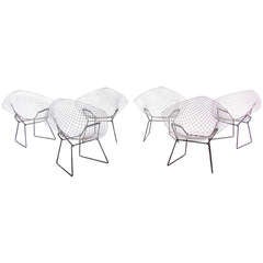 Six Diamond Chairs by Harry Bertoia for Knoll