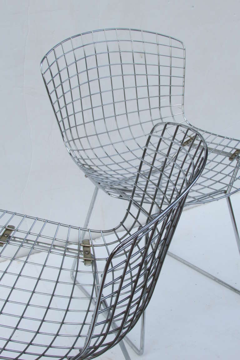 Harry Bertoia Wire Side Chairs In Excellent Condition In Rochester, NY