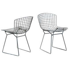 Harry Bertoia Wire Side Chairs