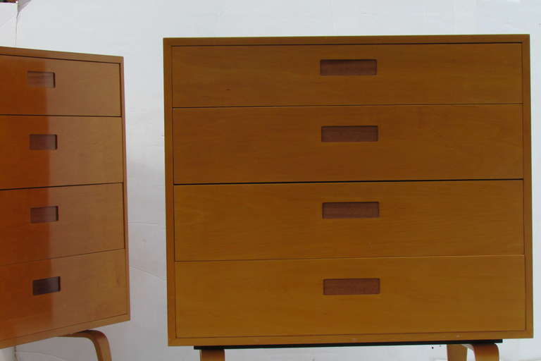 Four-Drawer Birch Chests by Clifford Pascoe 1