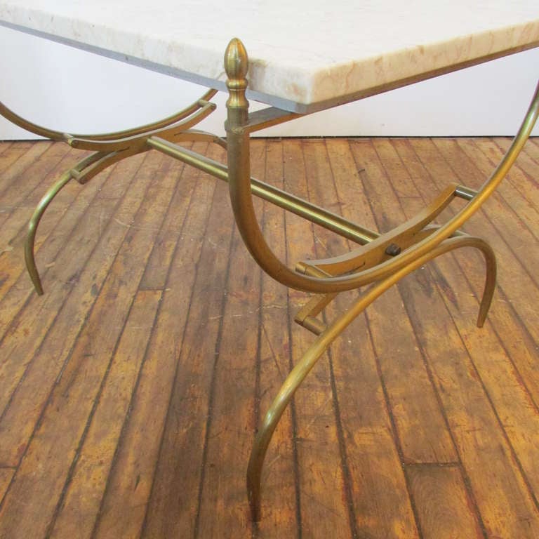 20th Century 1960's Italian Bronze & Marble Tables