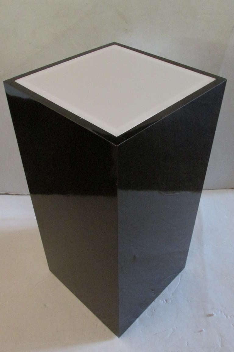 Modern 1970's Lucite Pedestal Floor Lamp
