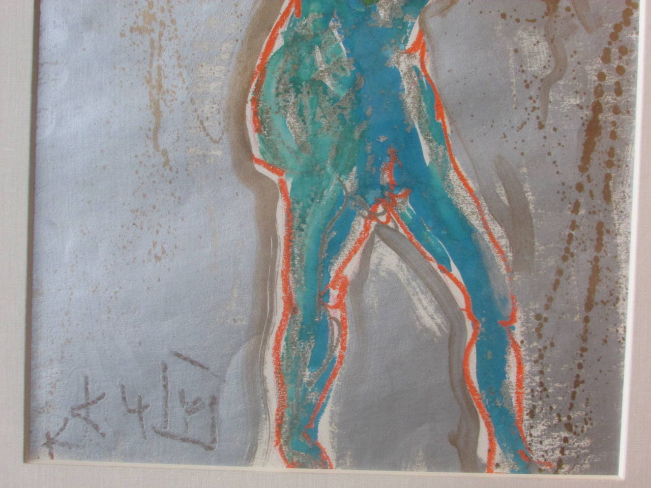 Impressionist Painting of a Male Nude
