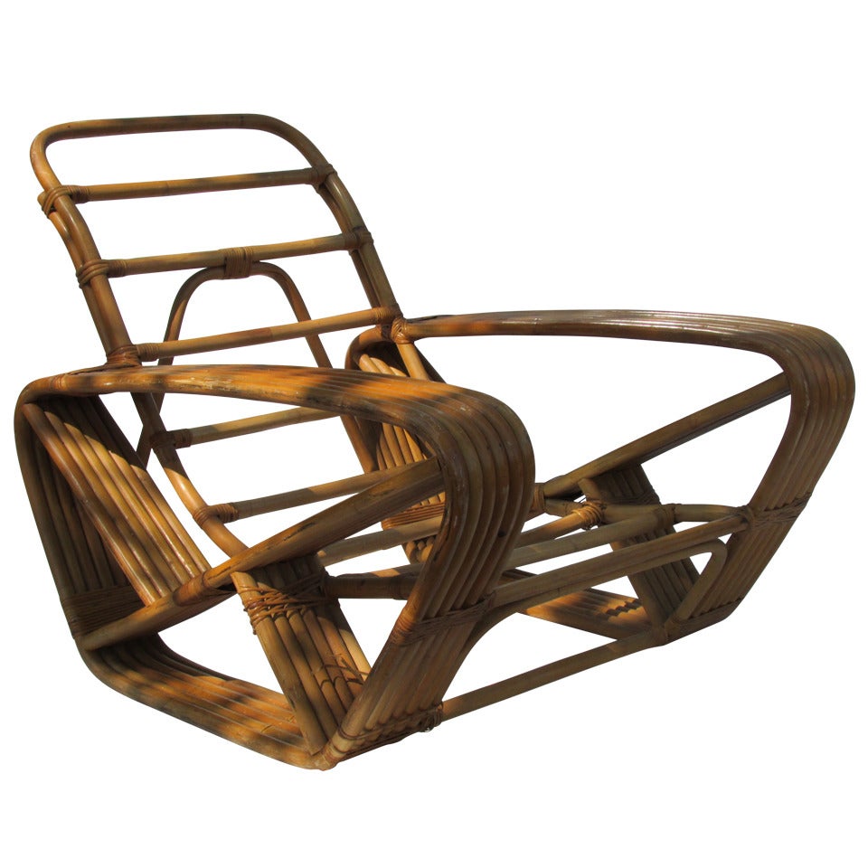  Rattan Lounge Chair Paul Frankl