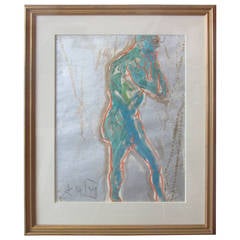 Impressionist Painting of a Male Nude