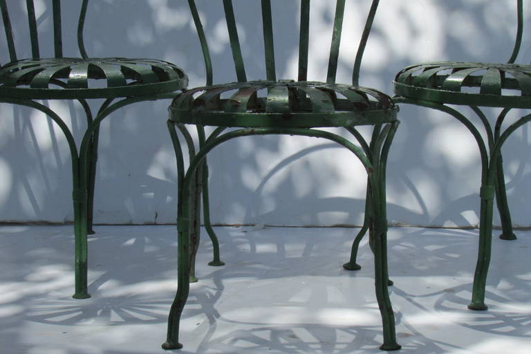 Early French Garden Chairs by Francois Carre In Good Condition In Rochester, NY