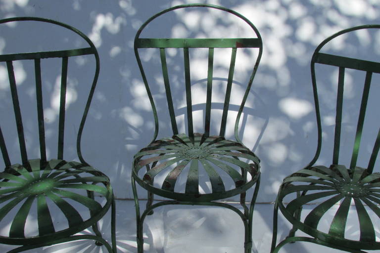 french garden chairs metal