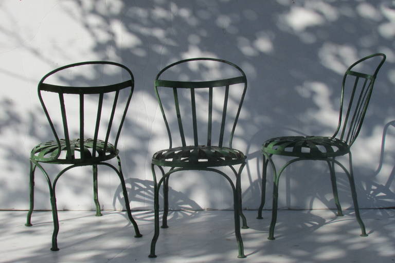 Early French Garden Chairs by Francois Carre 1