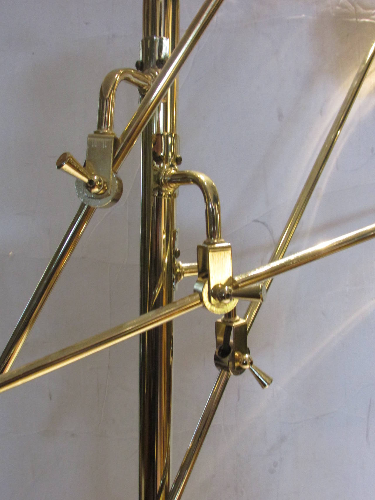 20th Century 1960s Italian Articulated Three-Arm Floor Lamp