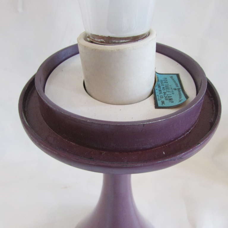 American Purple Laurel Mushroom Lamp