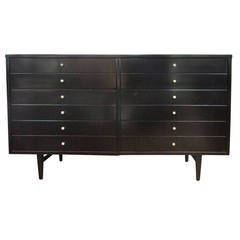 Black Lacquered Credenza by American of Martinsville
