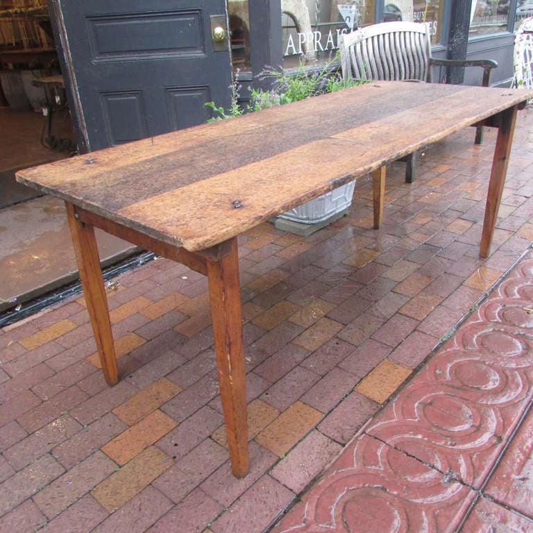 Primitive Antique American Folding Grange Table