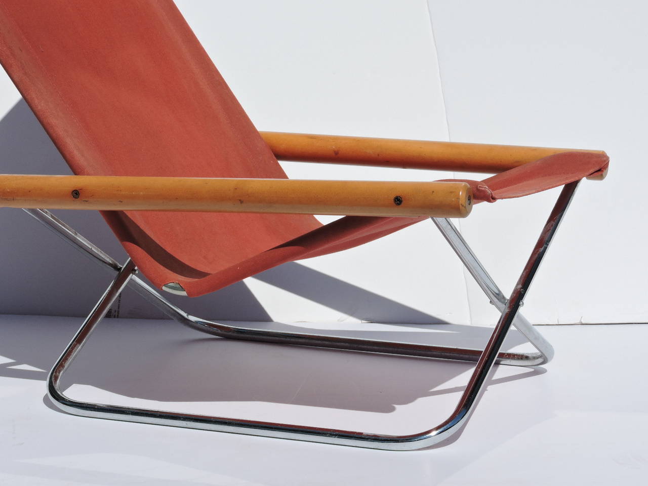 Mid-Century Modern NY Folding Chair by Takeshi Nii, Japan, 1958