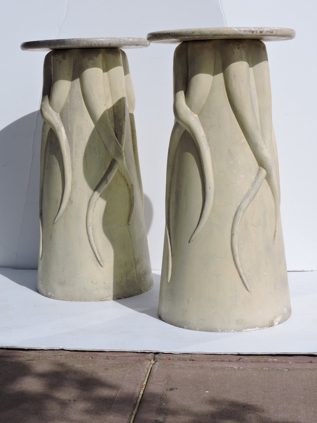 Surrealistic Fiberglass Pedestals In Good Condition In Rochester, NY