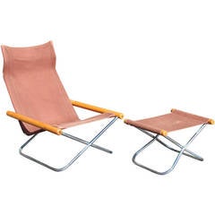 Takeshi Nii "NY" Folding Chair and Ottoman