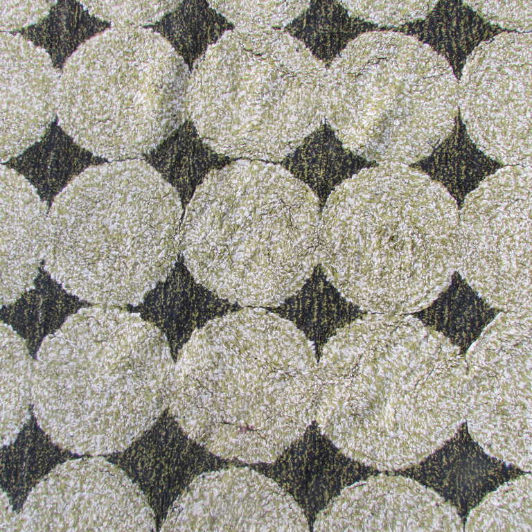 Wool Scandinavian Modernist Room Size Carpet