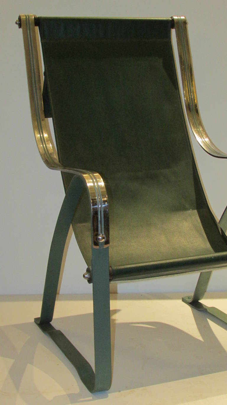 Américain  Chaise à piètement Machine Age par Salvatore Bevelacqua pour Craft, années 1930 en vente