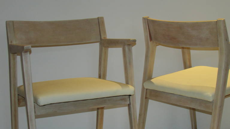 Franco Albini Style Bleached Armchairs 1