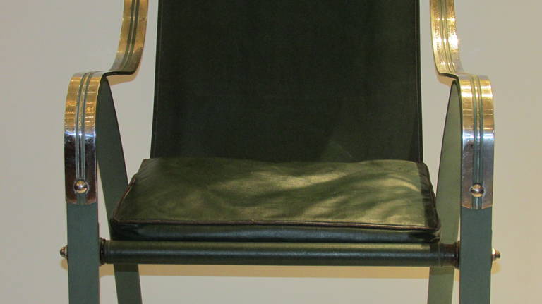 Milieu du XXe siècle  Chaise à piètement Machine Age par Salvatore Bevelacqua pour Craft, années 1930 en vente