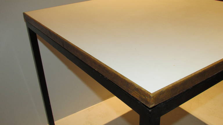 1950's Steel and Laminate Table, Stendig Finland In Good Condition For Sale In Rochester, NY