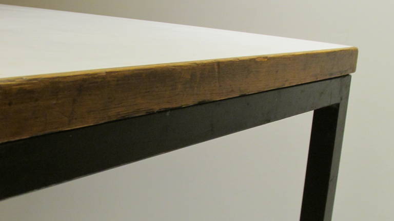 Mid-20th Century 1950's Steel and Laminate Table, Stendig Finland For Sale