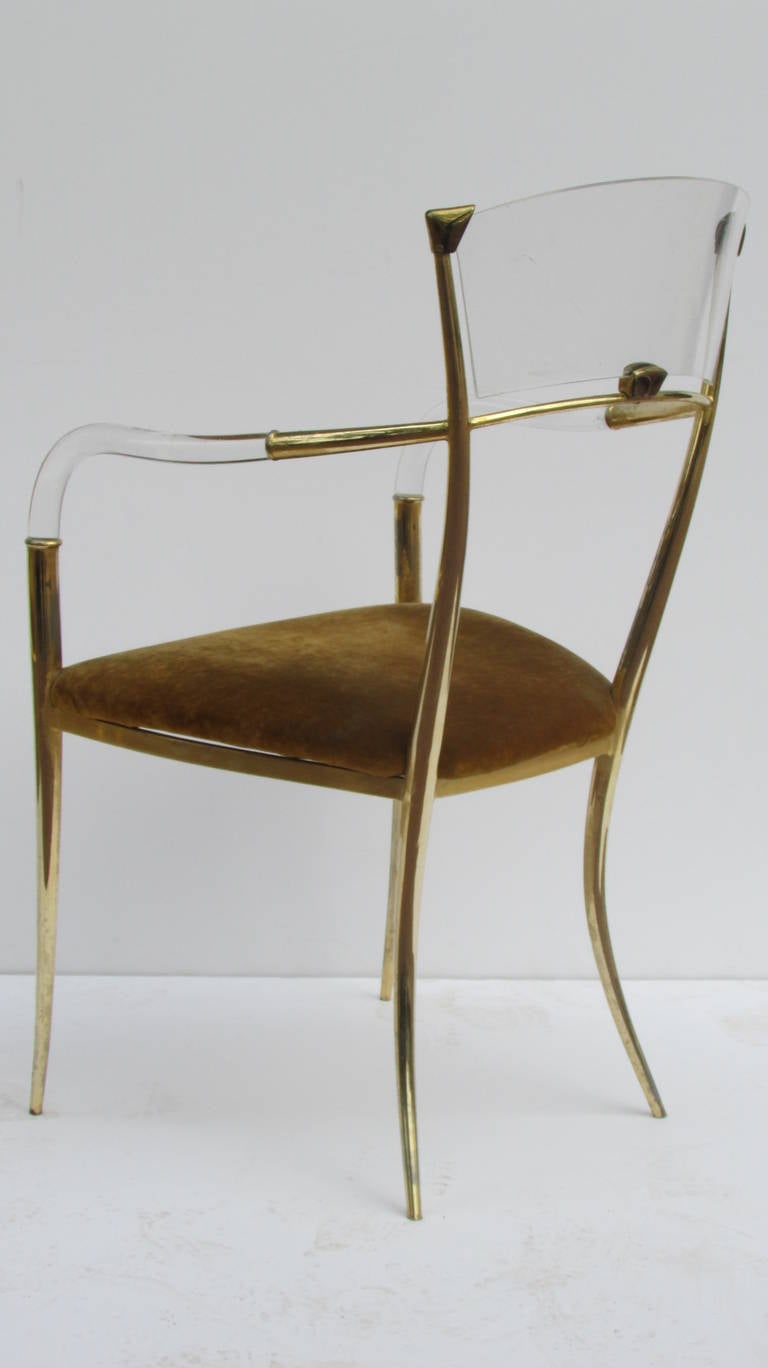 Very Rare Pair of Lucite Chairs 1
