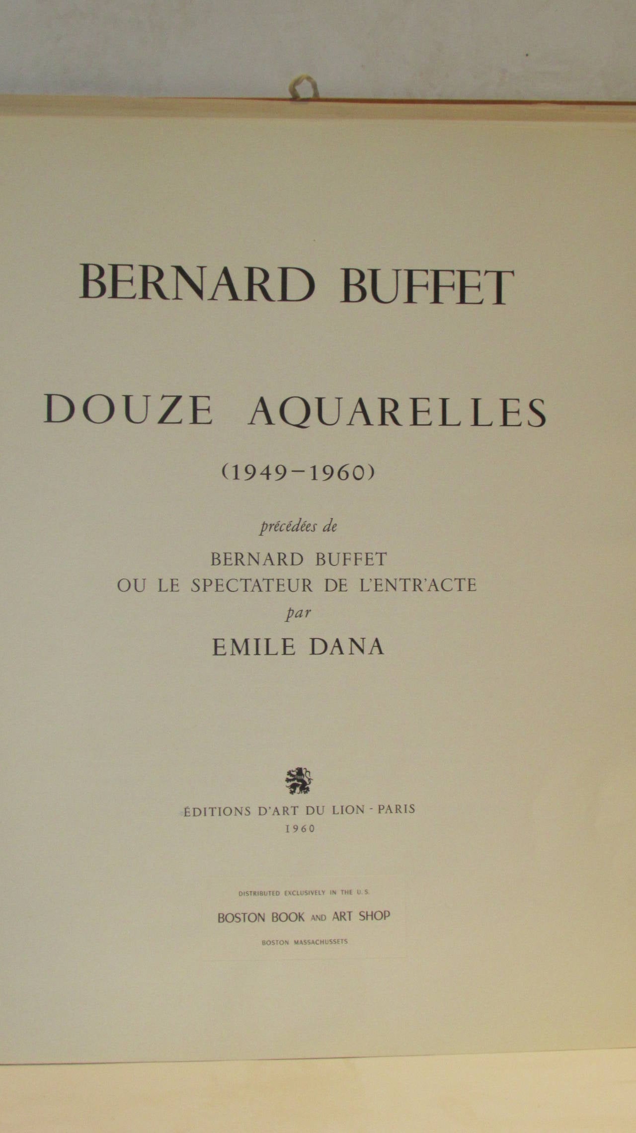 French Bernard Buffet Douze Aquarelles, 12 Lithographs, Limited 1st Edition,  280/300
