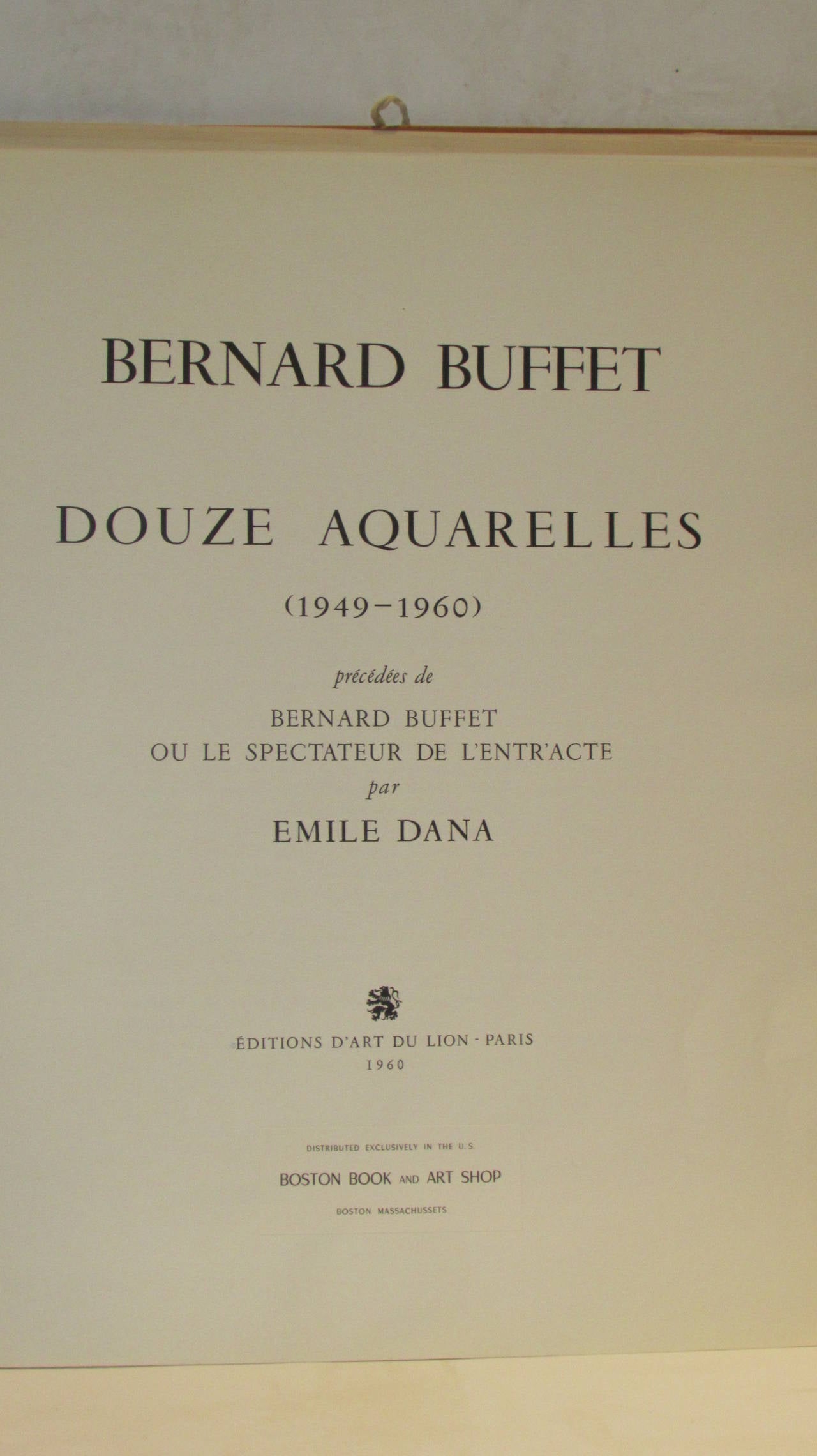 French Bernard Buffet Douze Aquarelles, 12 Lithographs, Limited 1st Edition,  280/300