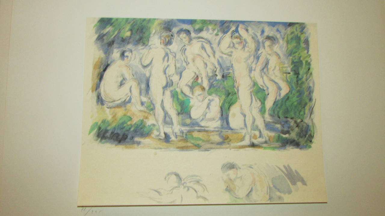 20ième siècle Cezanne - 15 aquarelles en fac-similé - Jacomet - 1ère édition limitée 72/225