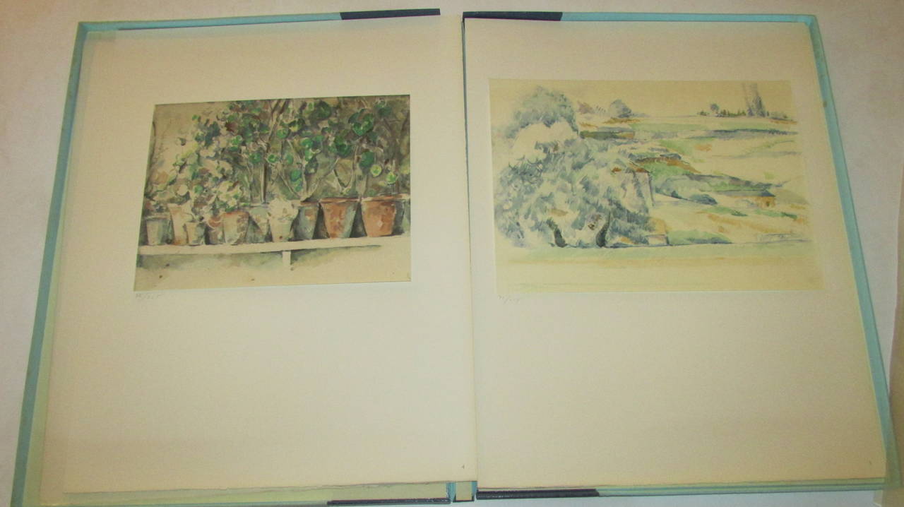Cezanne - 15 aquarelles en fac-similé - Jacomet - 1ère édition limitée 72/225 2