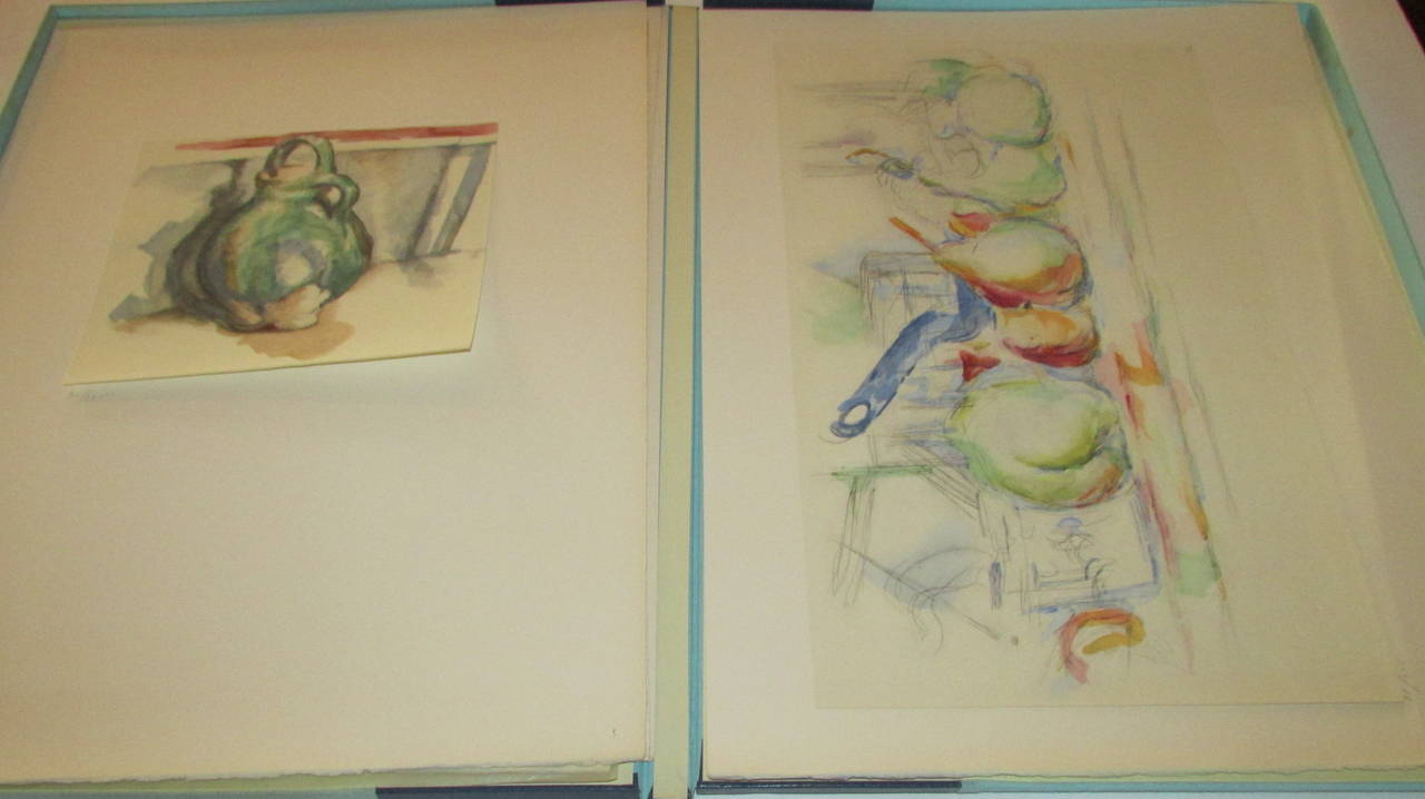 Cezanne - 15 aquarelles en fac-similé - Jacomet - 1ère édition limitée 72/225 3