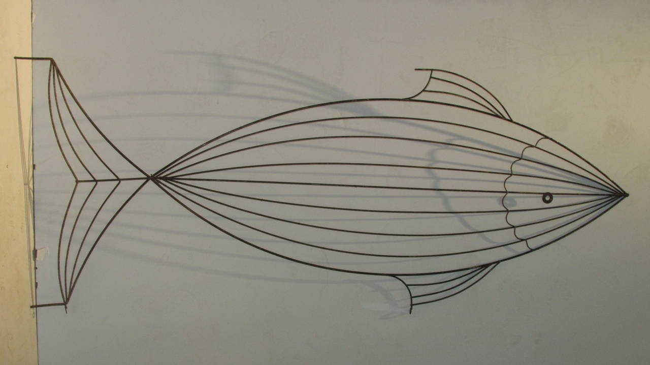 fish wire sculpture