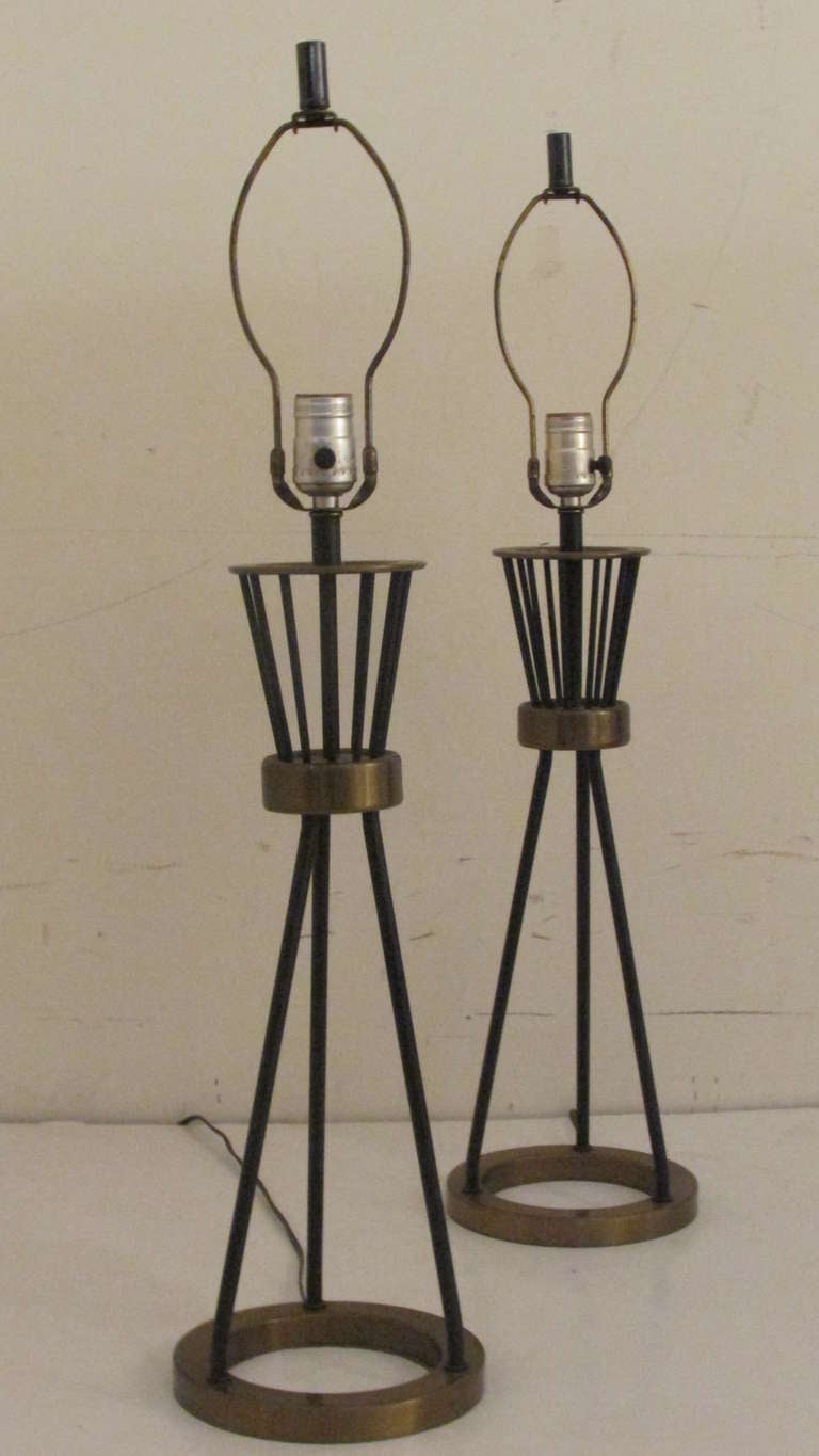 Mid-Century Modern Lightolier Lamps
