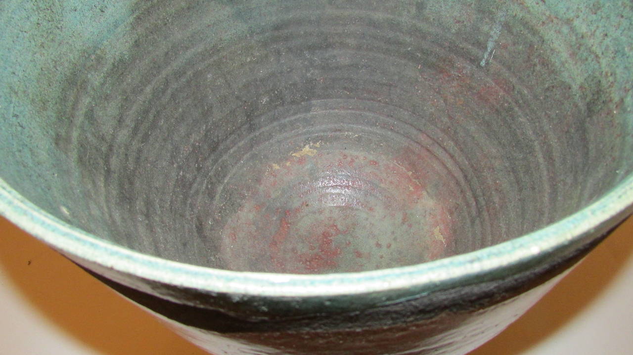 American Nancy Jurs Raku Pottery