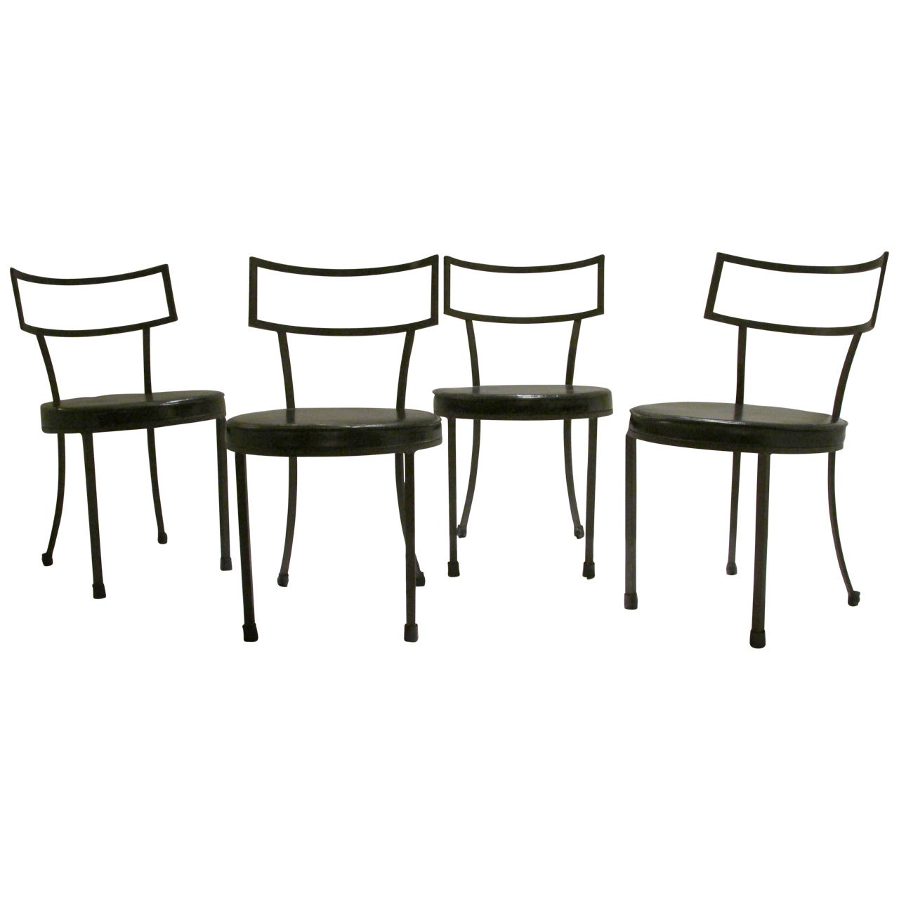 Iron Klismos Chairs