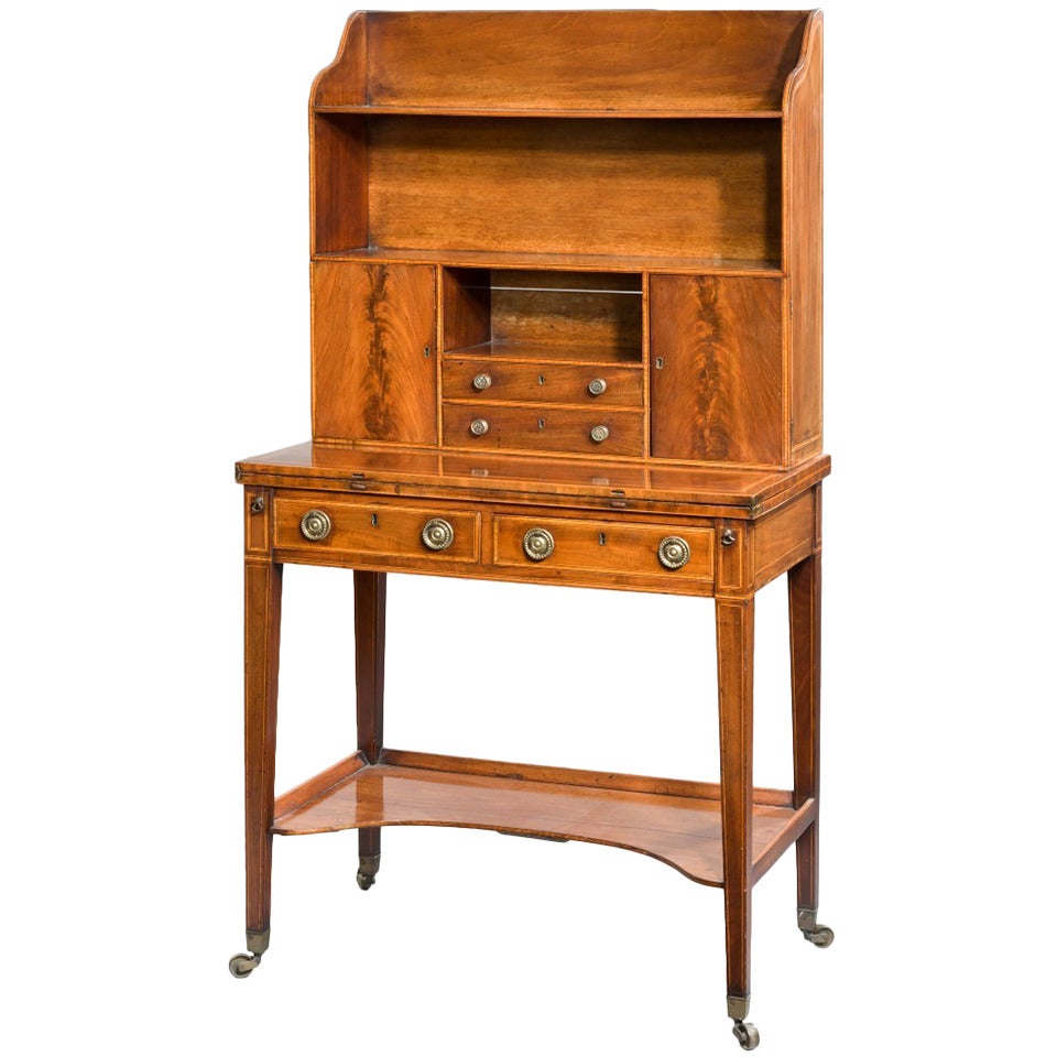 Antique Desk and Bookcase For Sale