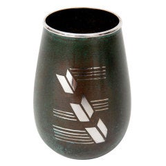 Art Deco Christofle Signed Vase 12