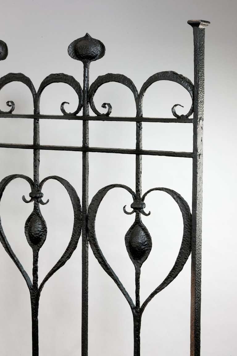 English Arts and Crafts iron panel