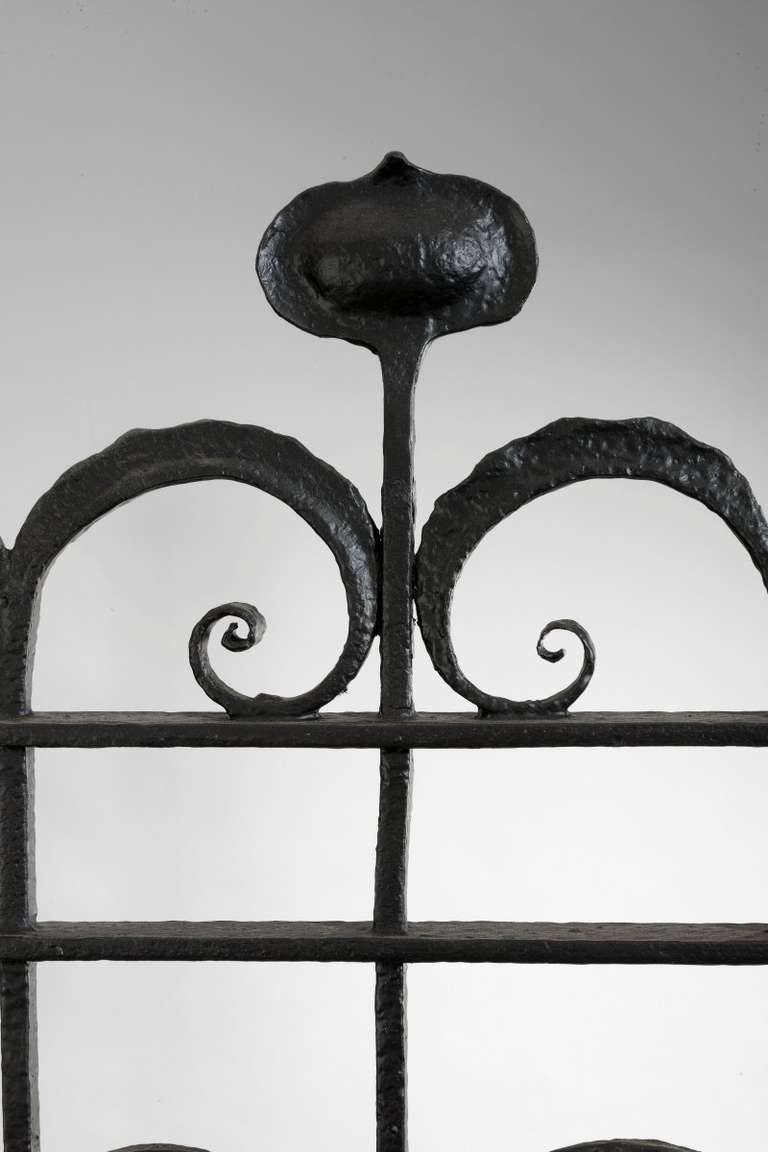 Wrought Iron Arts and Crafts iron panel