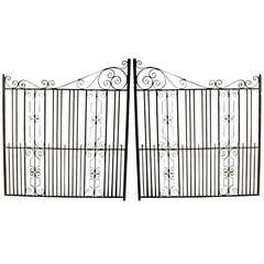 Pair of Heavy Iron Gates