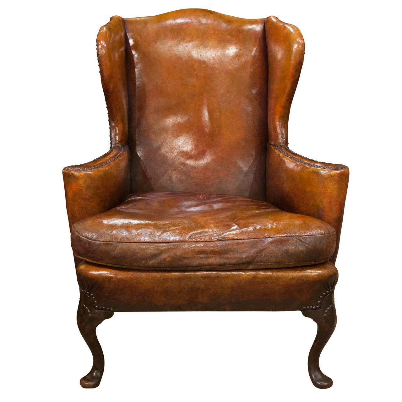Camel Back Wing Armchair