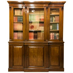 Victorian Breakfront Bookcase