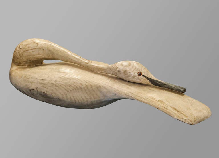 English Guy Taplin Driftwood Swan Signed