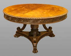 Regency Period Anglo Indian Centre Table In Padouk