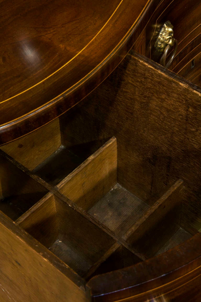 English 18th Century Mahogany and Inlaid Sheraton Sideboard