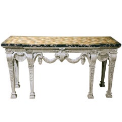 A 20th Century Carved and Painted Console Table 