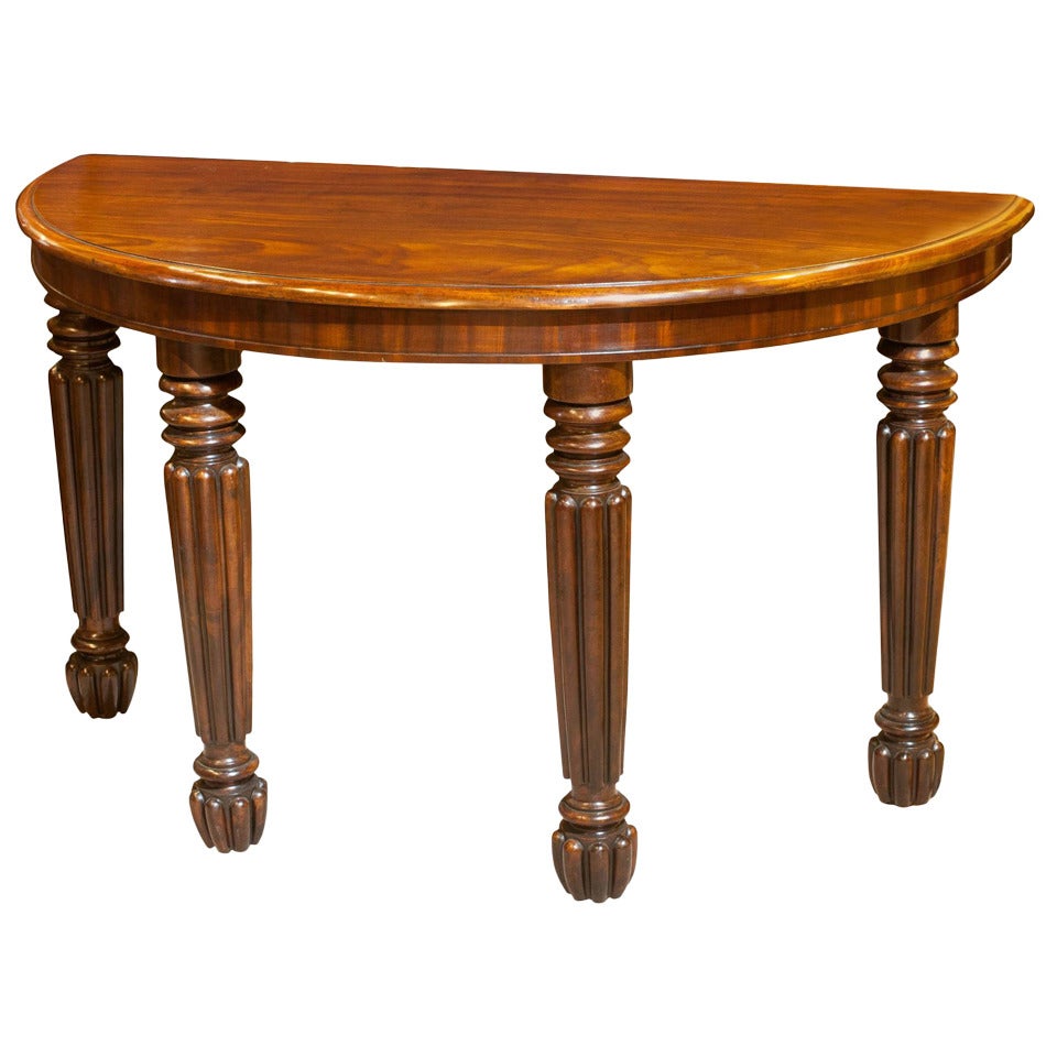 Pair of Mahogany Console Tables For Sale